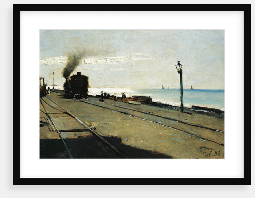 Train, 16 July 1883 by Lorenzo Delleani