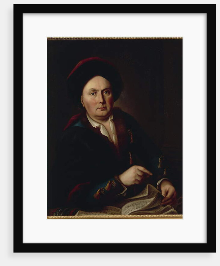 Portrait of Ludwig van Beethoven, Kapellmeister, grandfather of composer Ludwig Beethoven by Leopold Radoux