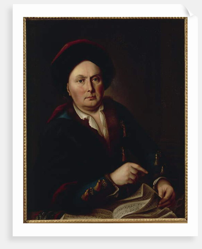 Portrait of Ludwig van Beethoven, Kapellmeister, grandfather of composer Ludwig Beethoven by Leopold Radoux