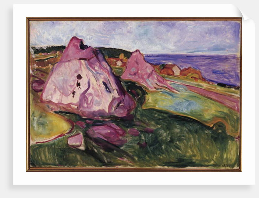 Landscape, Violet Rocks, 1904 by Edvard Munch