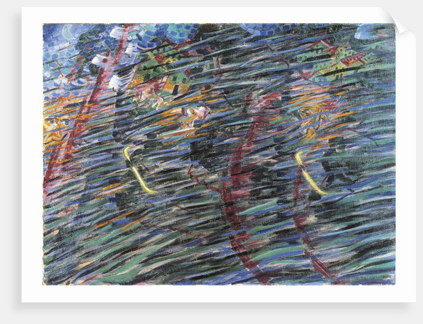 States of Mind, Those who Go, 1911 71 x 95,5 cm by Umberto Boccioni