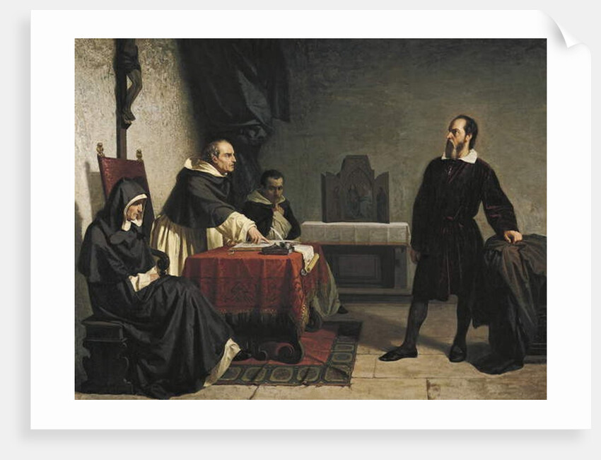 Galileo before the Roman Inquisition, 1857 by Cristiano Banti