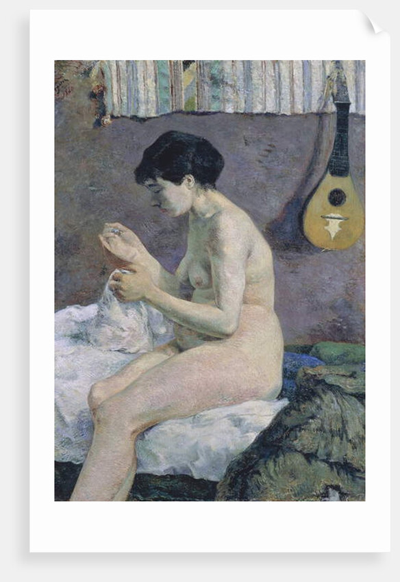 Study of Nude, Suzanne sewing, 1880 by Paul Gauguin