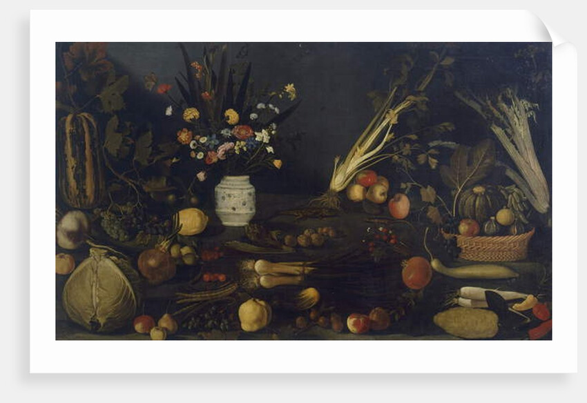 Still life of flowers and plants by Michelangelo Merisi da Caravaggio