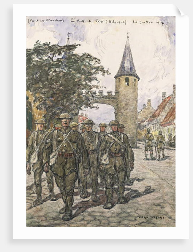 Flanders front, gate of Loo, 30 July 1917 by Jean-Louis Lefort