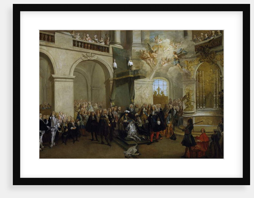 Conferring of the Order of the Holy Spirit in the chapel of Versailles, June 3rd 1724 by Nicolas Lancret
