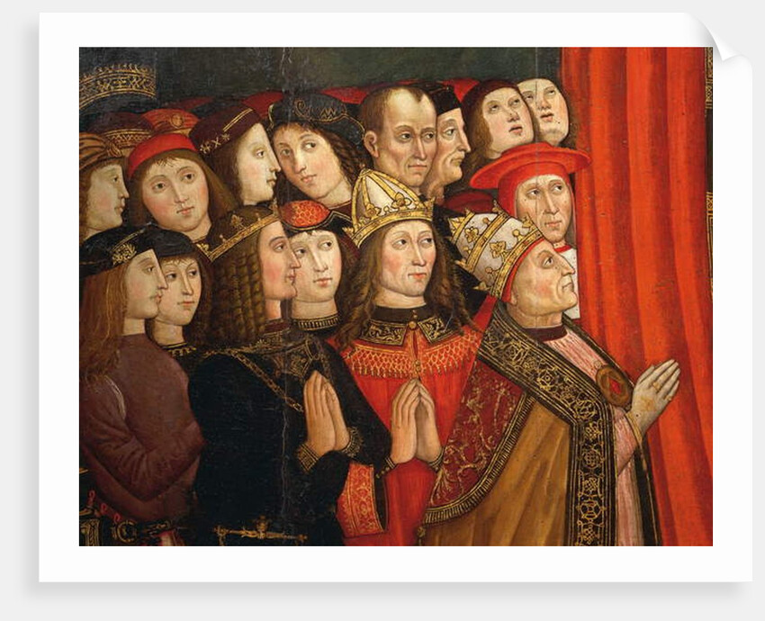 Detail of the Madonna of the Recommended by Cola da & Roma Giovanni Anotnio da Orte