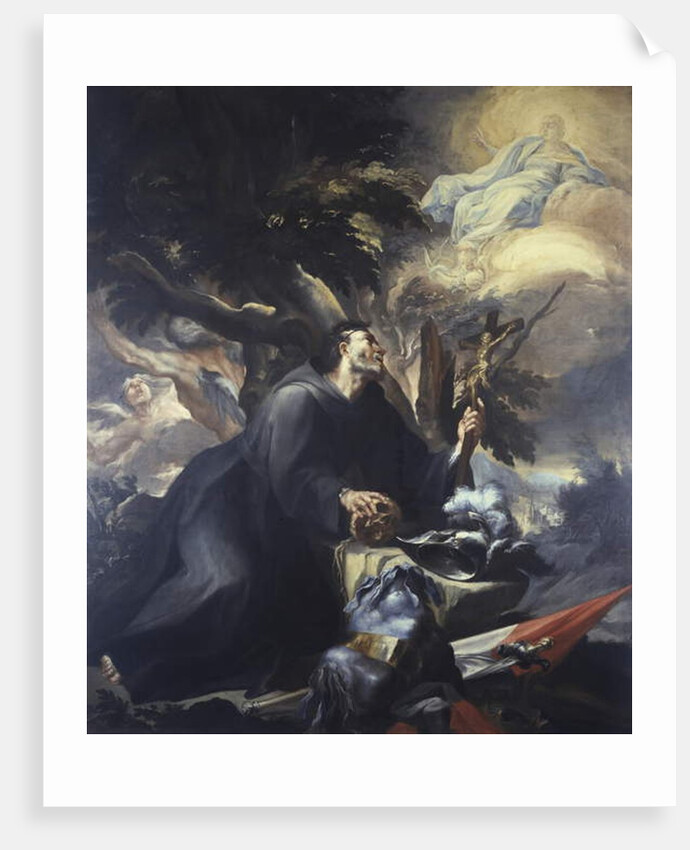 William Of Aquitaine In Penance by Domenico Antonio Vaccaro