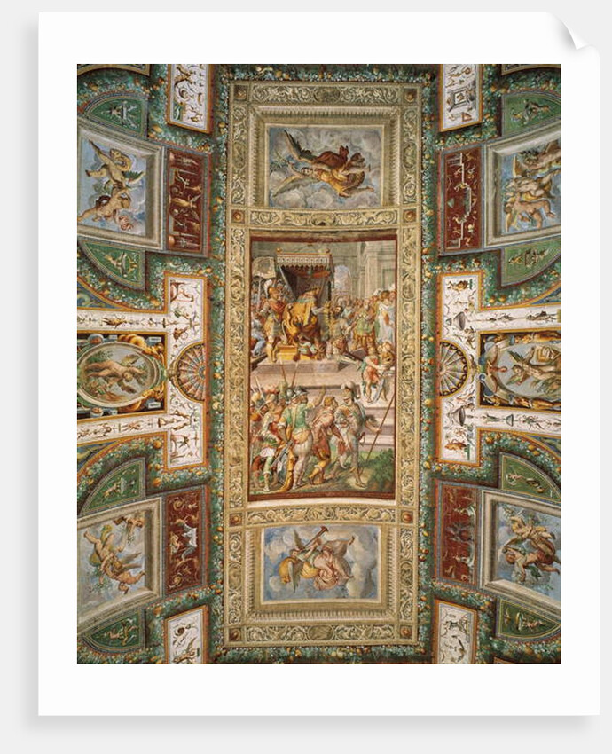 Pier Maria III named General of Italian troops in service of King of France Francis I and conferring of St Michael's collar in 1542 by Italian School