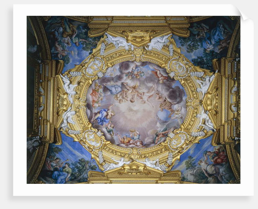 Cosimo I de Medici presented to Apollo by Gloria and Virtues by Pietro da & Ferri Ciro Cortona