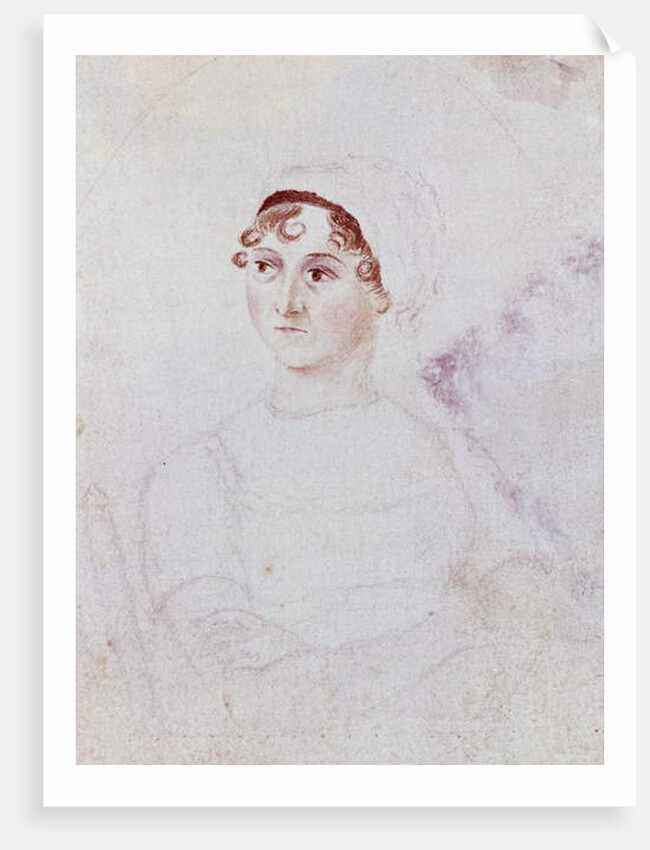 Portrait of Jane Austen, c.1810 by Cassandra Austen