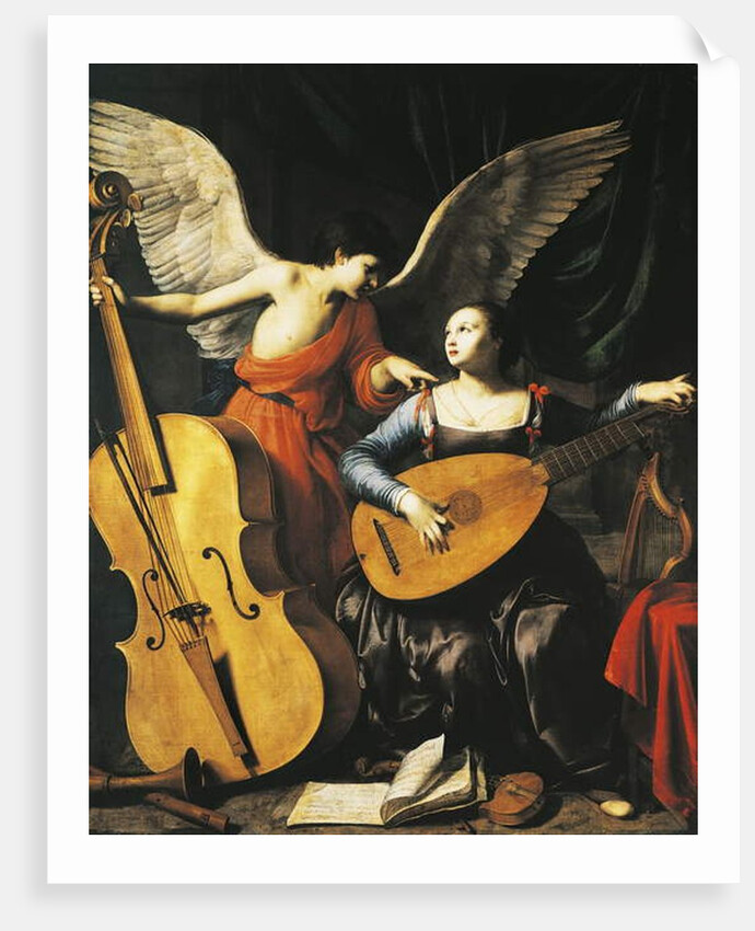Saint Cecilia and Angel, by Carlo Saraceni, c.1610 by Carlo Saraceni
