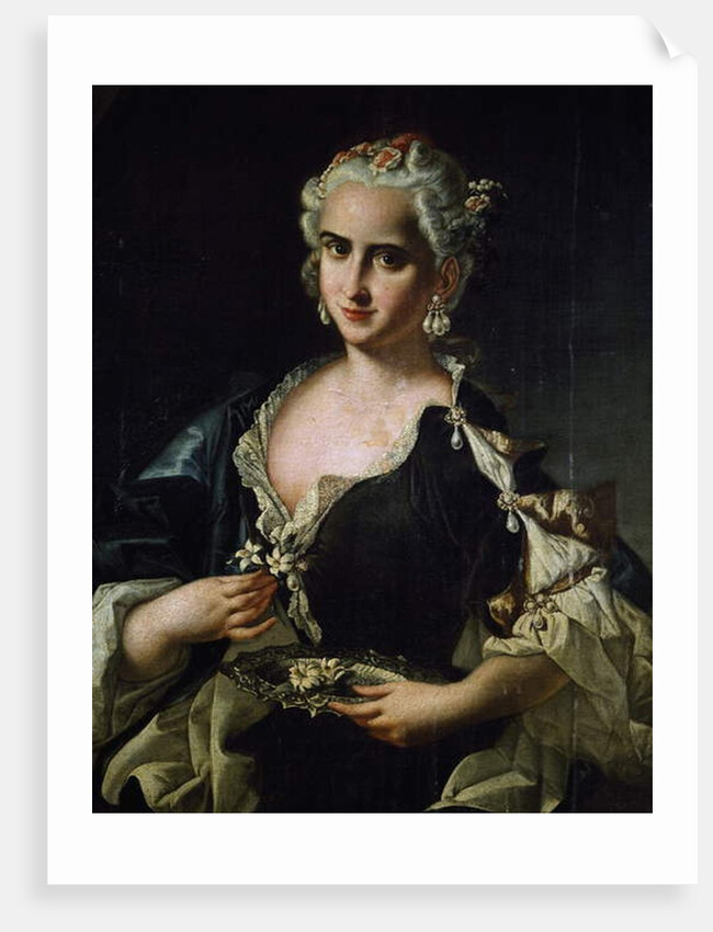 Portrait of Angela Maria Piccinini, 1742 by Giovanni Domenico Lombardi