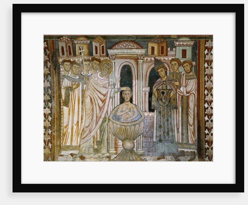 Emperor Constantine, having been cured of leprosy by Italian School