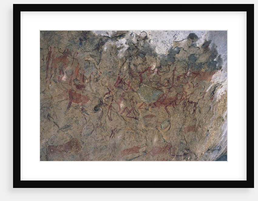 Human and animal figures by Prehistoric Prehistoric