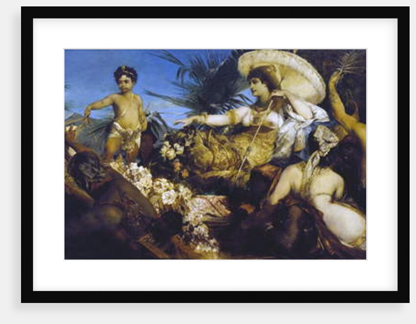 Cleopatra on Nile, circa 1875 by Hans Makart