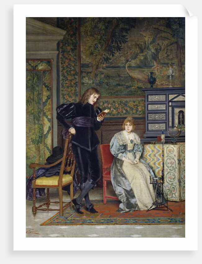 Sixteenth century interior scene by Odoardo or Edoardo Gelli