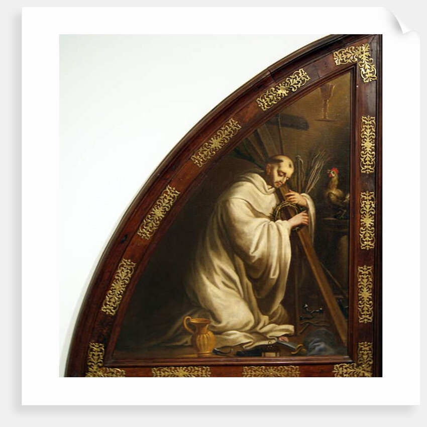 Saint Bernard of Clairvaux, Arma Christi. by Bento Coelho da Silveira
