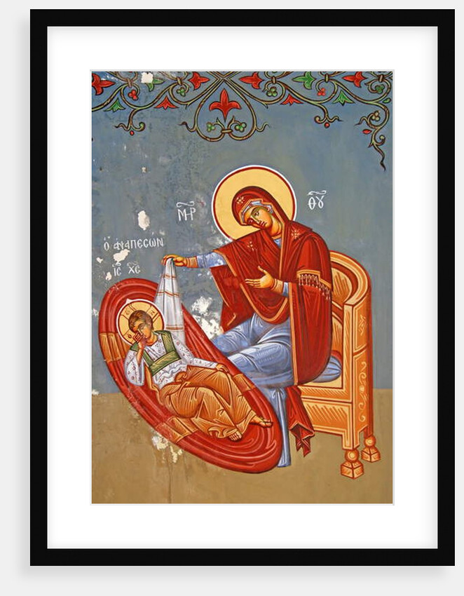 The Virgin Mary and Christ as young boy, Cyprus by Cypriot Cypriot
