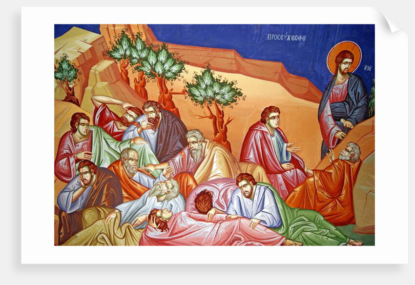 Apostles waiting for Jesus on the Mount of Olives in Jerusalem, Cyprus by Cypriot Cypriot