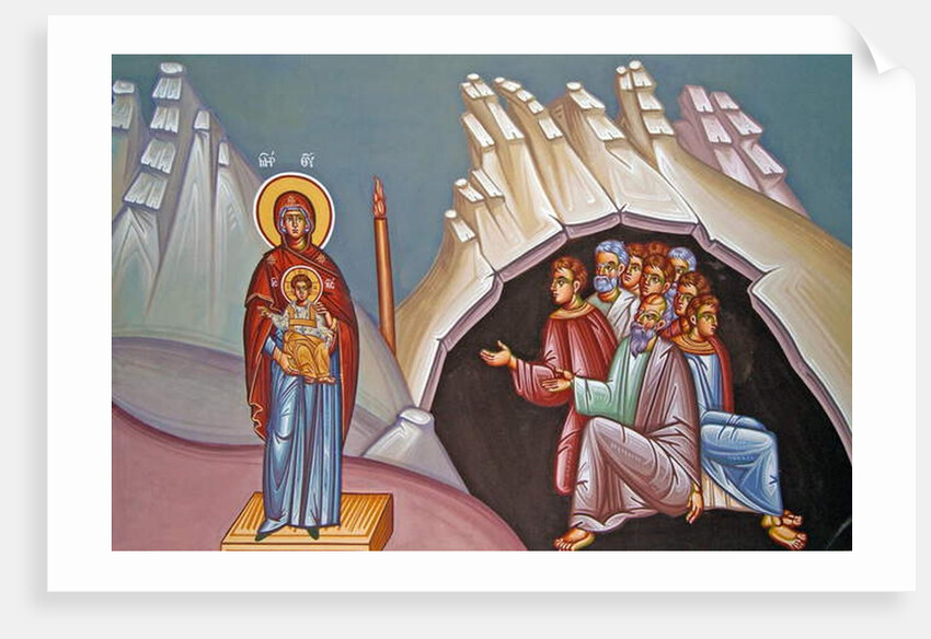 Mural of the Madonna and Child, Kykkos Monastery, Cyprus by Cypriot Cypriot