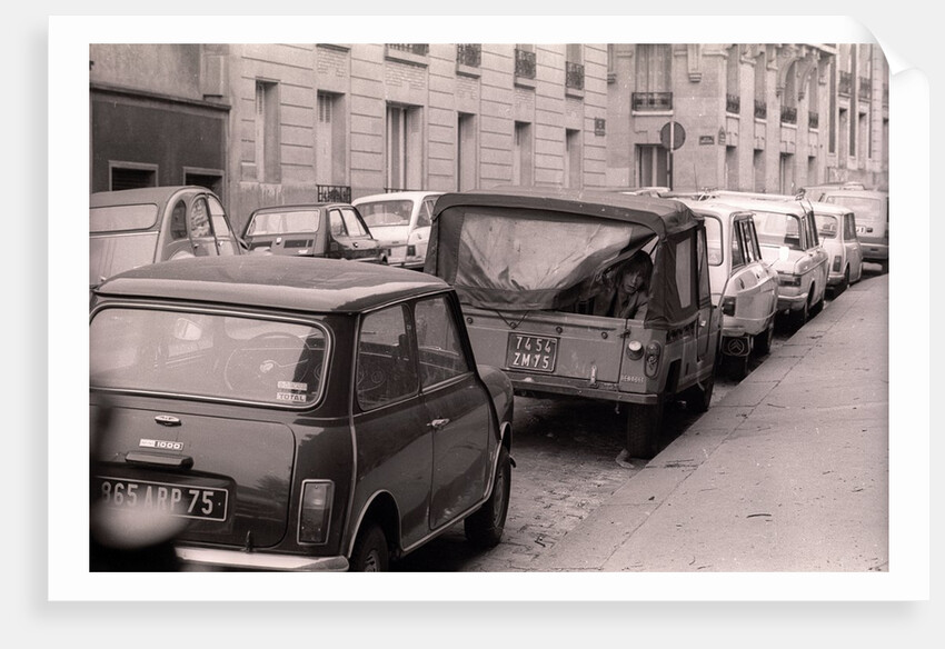 Actor Renaud on set on a movie, 1975 by Didier Gaillard