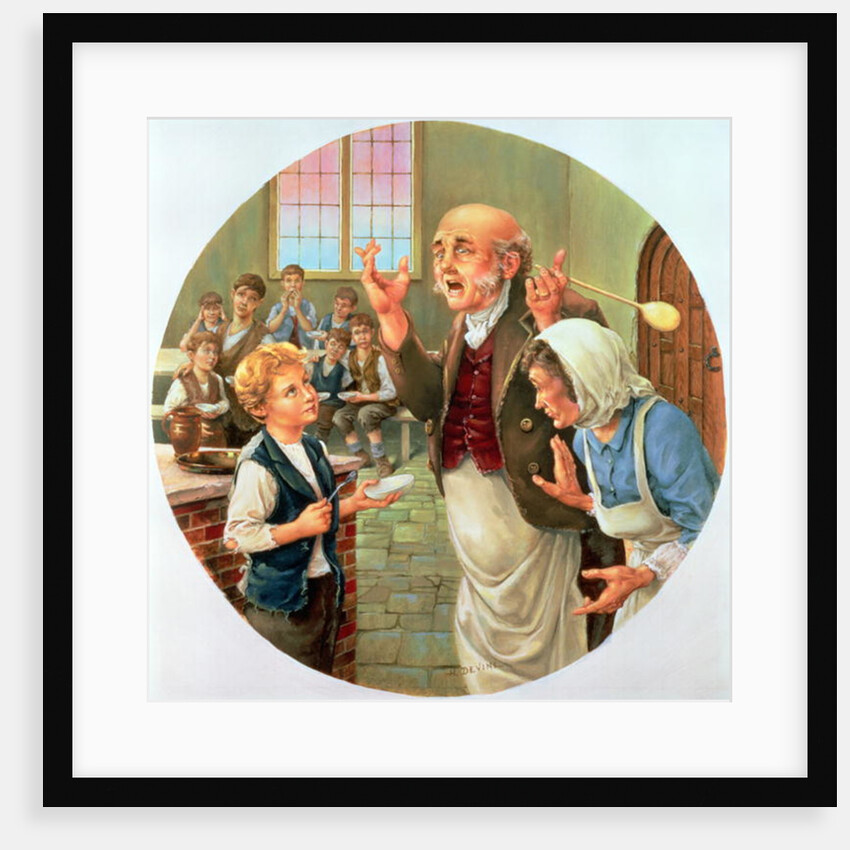 Oliver Twist 'asking for more' by H. Devine