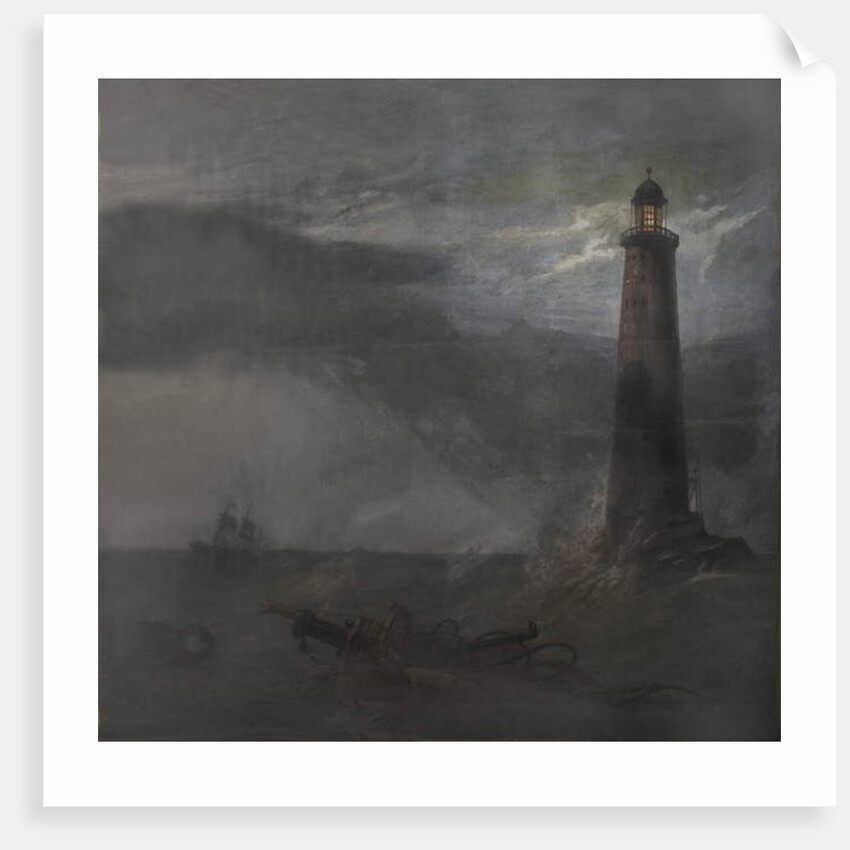 Act drop for 'The Lighthouse', 1855 by William Clarkson Stanfield