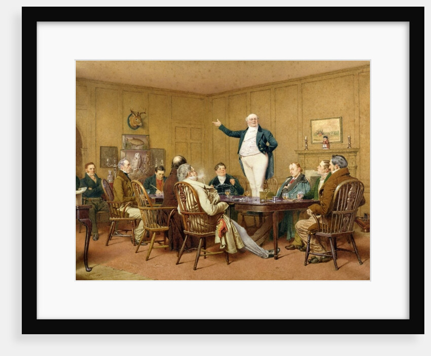 Mr Pickwick Addresses the Club, 1890 by Charles Green
