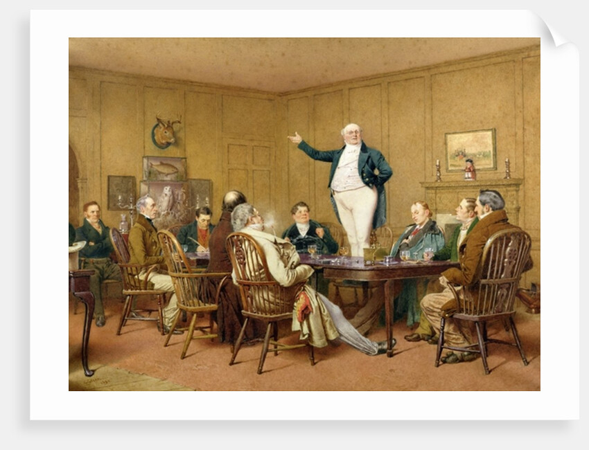 Mr Pickwick Addresses the Club, 1890 by Charles Green