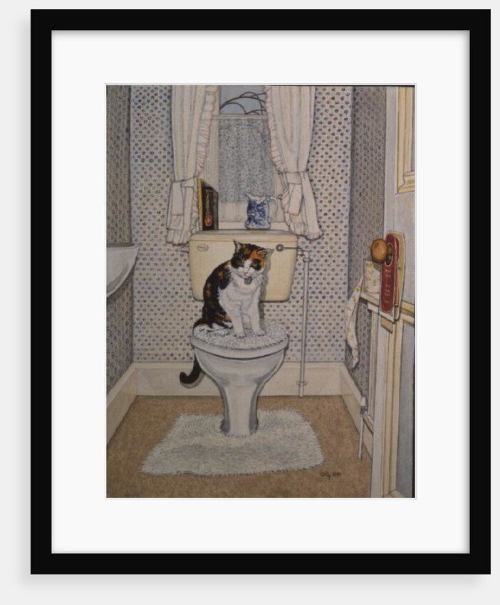 Cat on the Loo, 1991 by Ditz Ditz