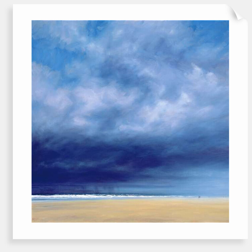 Rainstorm off Holkham Beach by Derek Hare