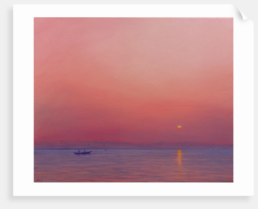Pink Dawn on The Ganges by Derek Hare