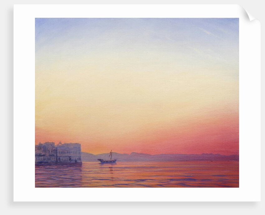 Sunset at Lake Palace, Udaipur by Derek Hare
