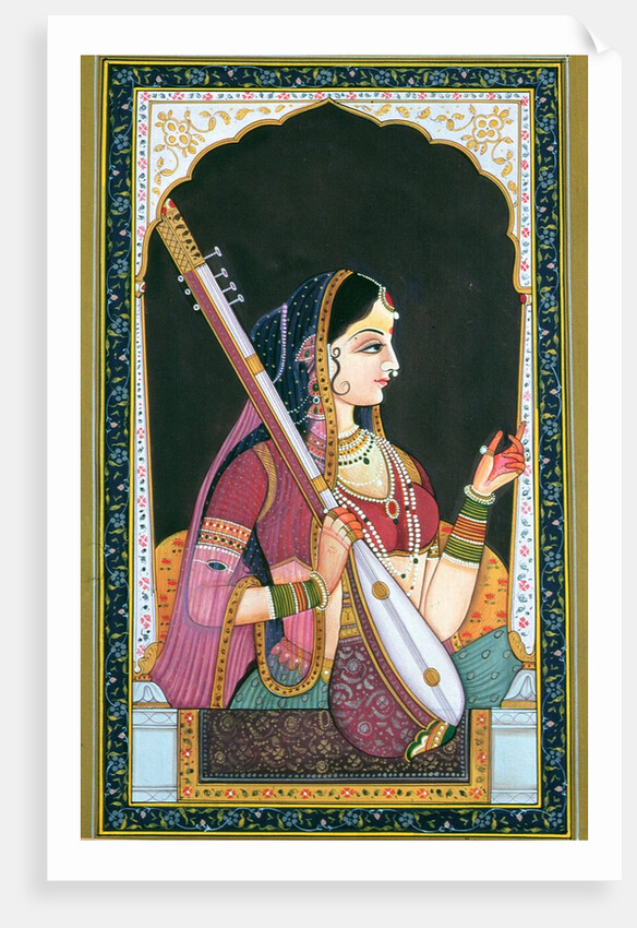 Musician Lady by School Indian