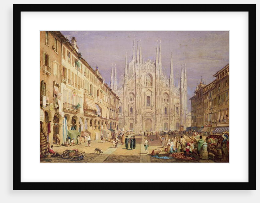 Milan, the Cathedral Square by Samuel Prout