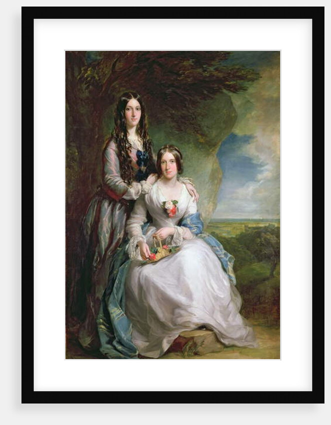 Lady Adeliza Manners and Lady Mary Foley, 1848 by Francis Grant