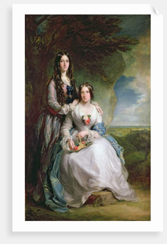 Lady Adeliza Manners and Lady Mary Foley, 1848 by Francis Grant