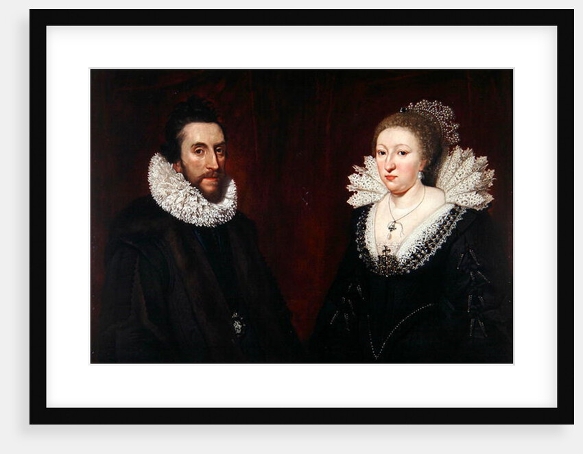 Double Portrait of Thomas Howard, 14th 'Collector' Earl of Arundel, and his wife Aletheia Talbot, 1618 by Daniel Mytens