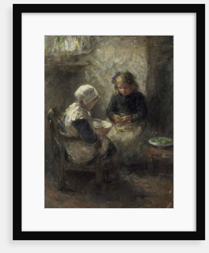 Shelling Peas by Robert Gemmell Hutchison