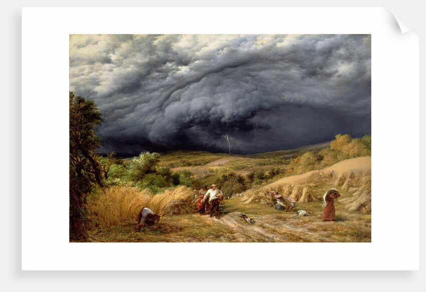Storm in Harvest, 1856 by John Linnell