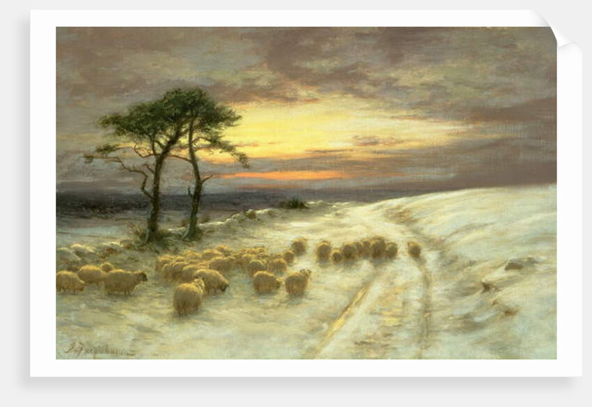 Sheep in the Snow by Joseph Farquharson
