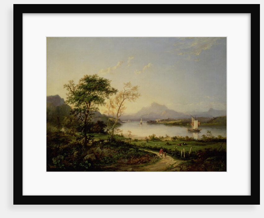 A View from Elcho Castle, looking towards Ben Lawers by Charlotte Nasmyth