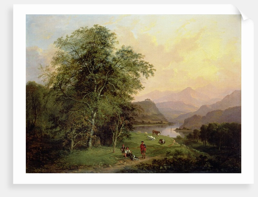 A Highland Lochside, 1847 by Jane Nasmyth
