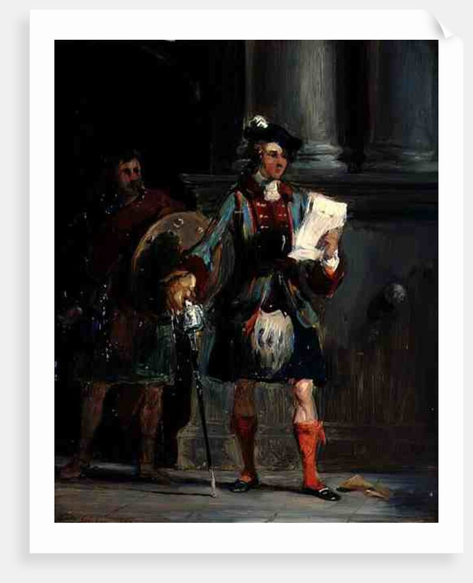 Prince Charlie at Holyrood, 1833 by William Simson