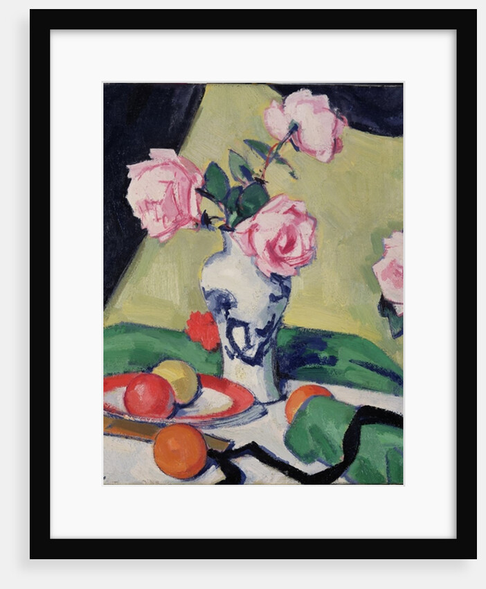 Still Life with Japanese Jar and Roses, c.1919 by Samuel John Peploe