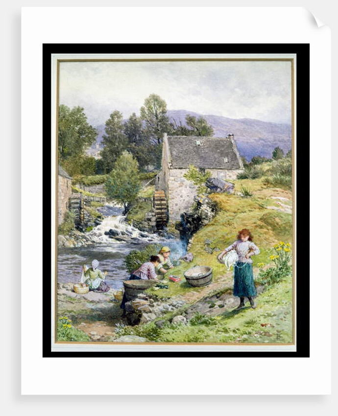 A Mill Pool by Myles Birket Foster