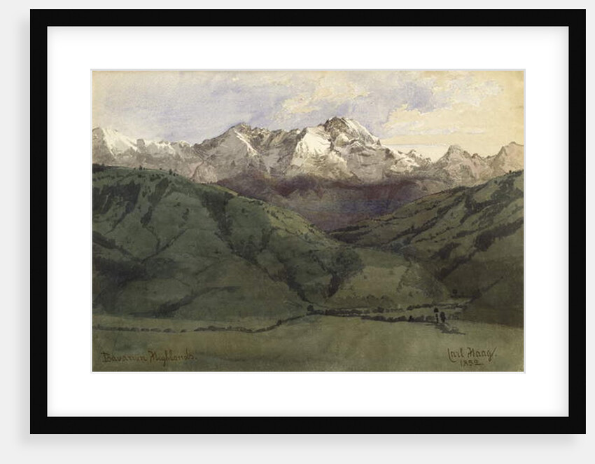 Bavarian Highlands, 1852 by Carl Haag