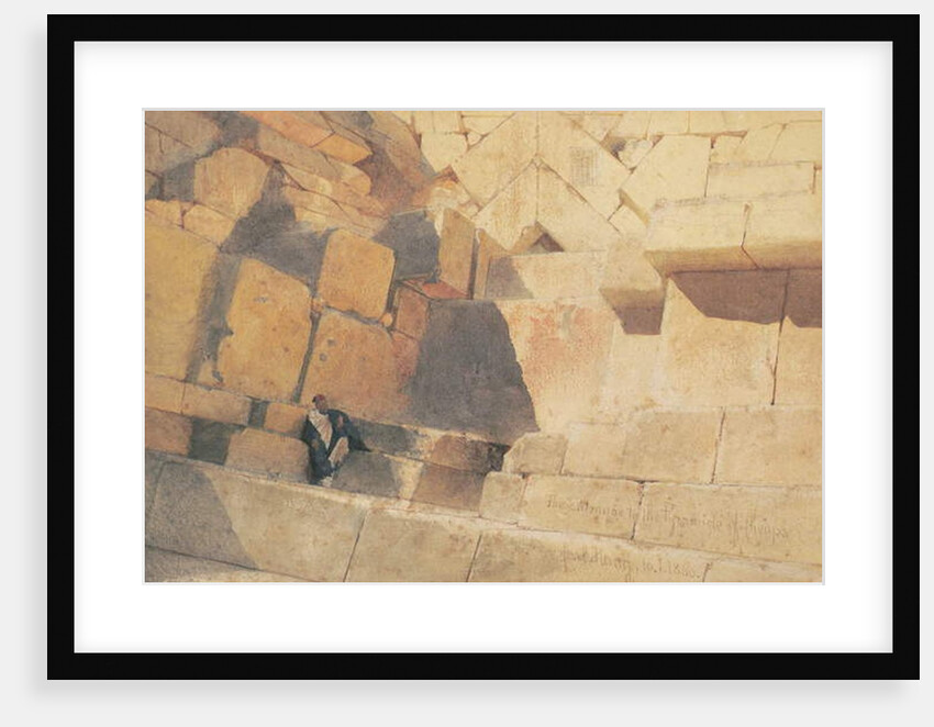 The Entrance to the Pyramid of Cheops, 1860 by Carl Haag