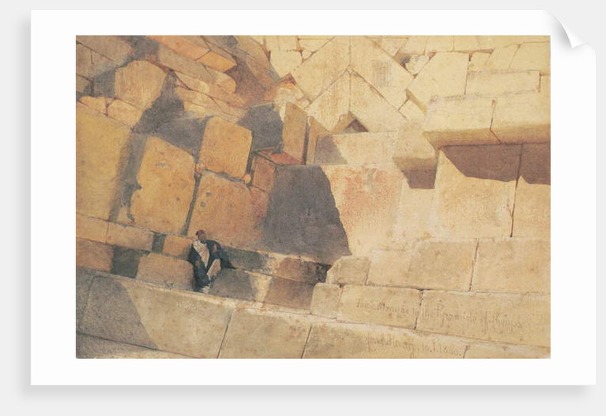 The Entrance to the Pyramid of Cheops, 1860 by Carl Haag